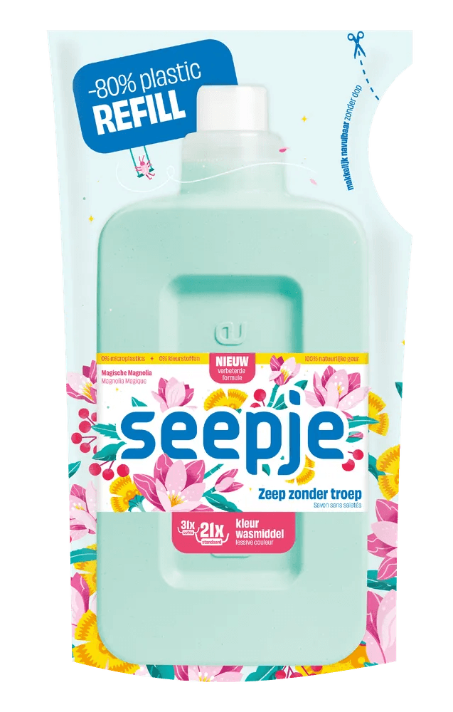 Seepje Kleur Wasmiddel Navulling Magische Magnolia