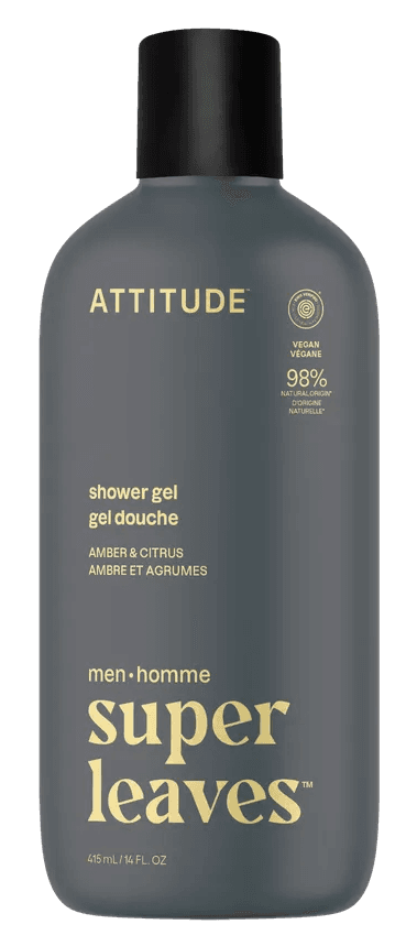 Attitude Super Leaves Men Amber & Citrus Showergel