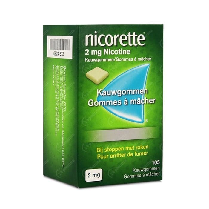 Nicorette 2mg Neutraal 105 Kauwgommen