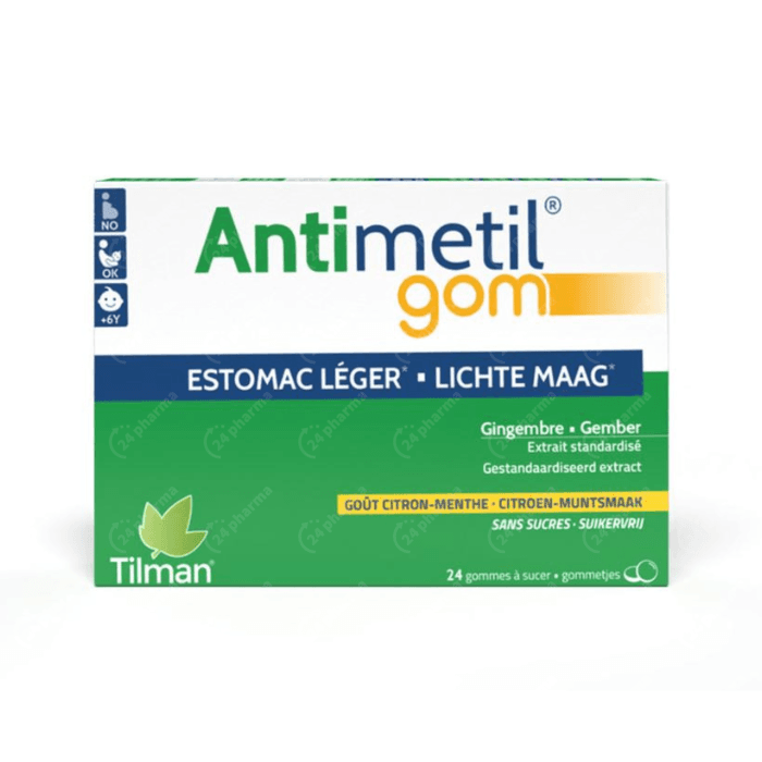 Antimetil Lichte Maag Citroen/ Munt 24 Gommetjes