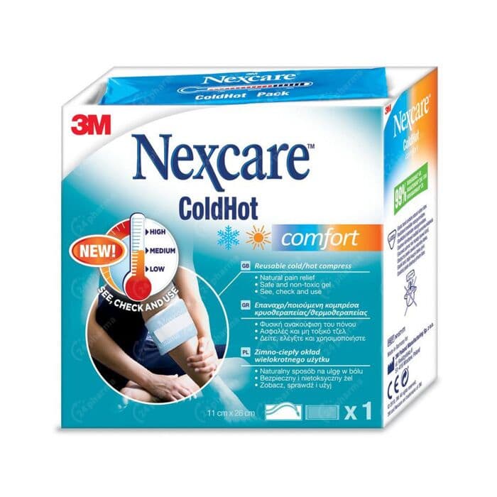 3M Nexcare ColdHot Comfort Kompresgel Met Indicator 11x26cm Stuk 1