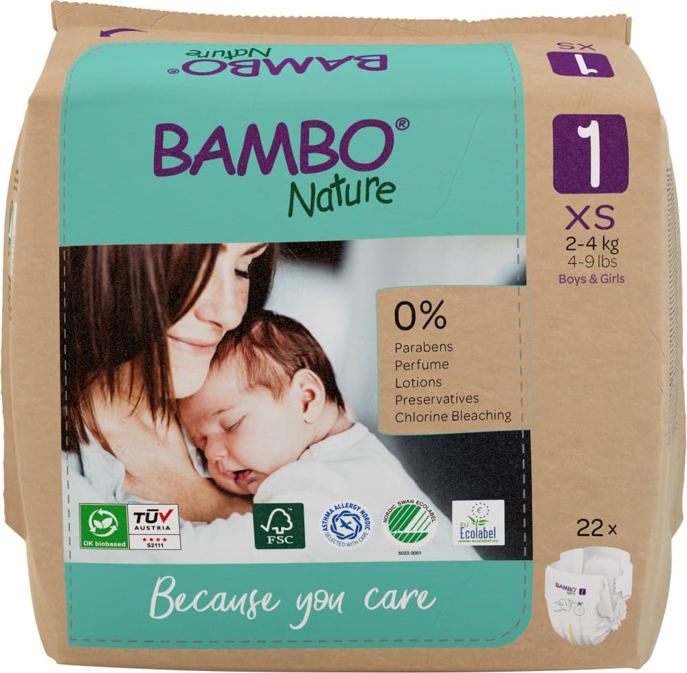 Bambo Nature Maat 1 Luiers XS