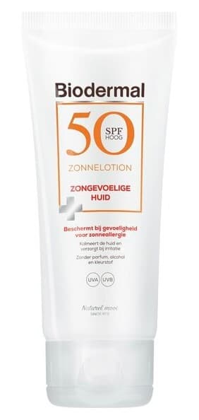 Biodermal Zonnelotion Droge Huid Spf50+ , ook geschikt voor kinderen