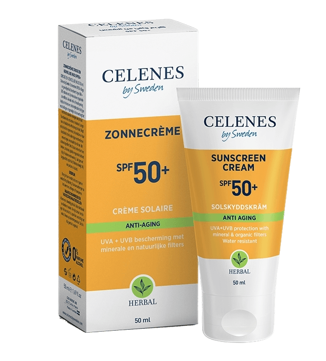 Celenes Herbal Zonnecrème Anti-Age SPF50+