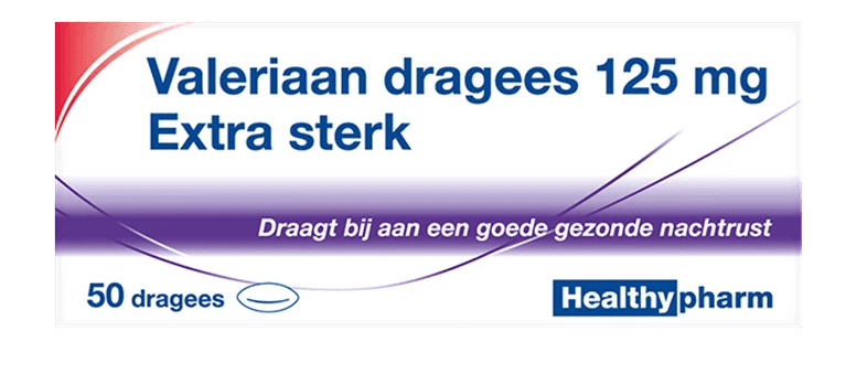 Healthypharm Valeriaan 125mg Extra Sterk Dragees