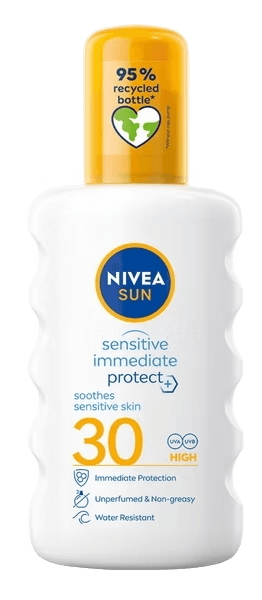 Nivea Sun Sensitive Immediate Protect Zonnespray SPF50+ Fles 200ml