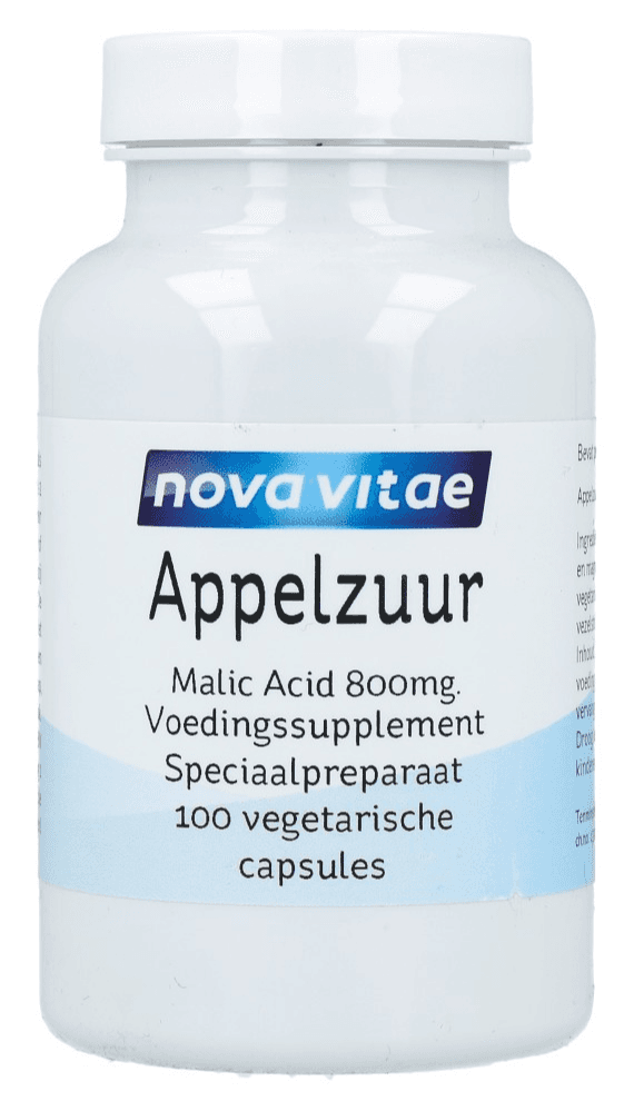 Nova Vitae Appelzuur Malic Acid 800 Capsules 100st