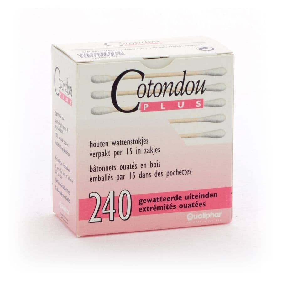 Cotondou Plus Batonnets Ouate Bois 120
