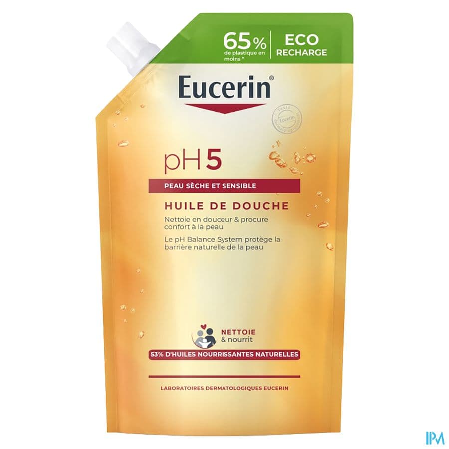 Eucerin PH5 Huile De Douche Peau Sèche Et Sensible Recharge 400ml