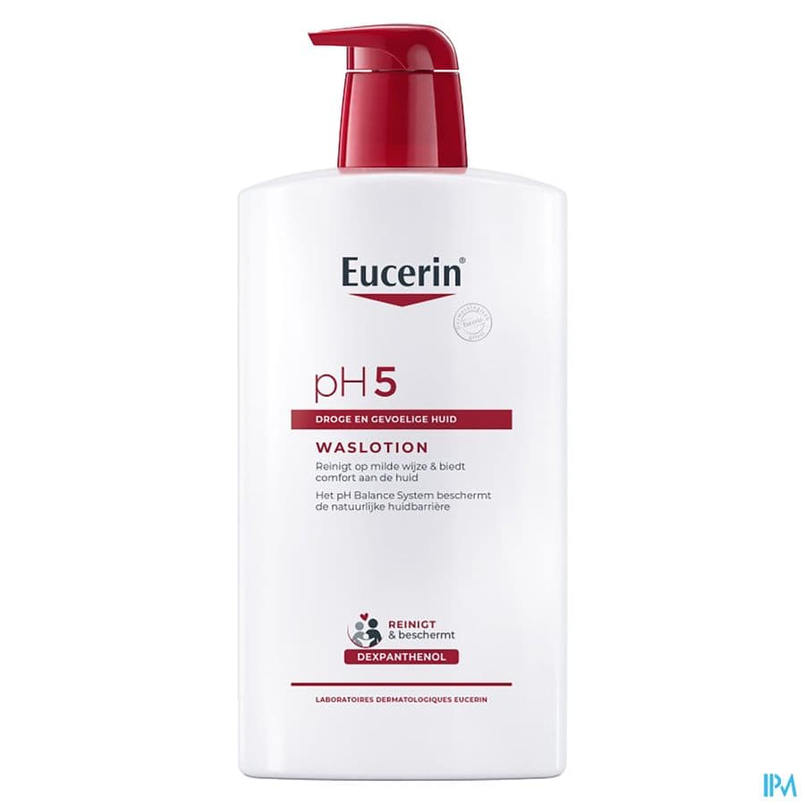 Eucerin PH5 Waslotion Droge En Gevoelige Huid Pompfles 1l
