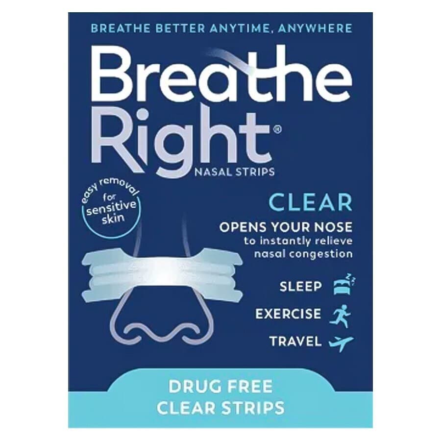 Breathe Right Transparant 30 Neusstrips