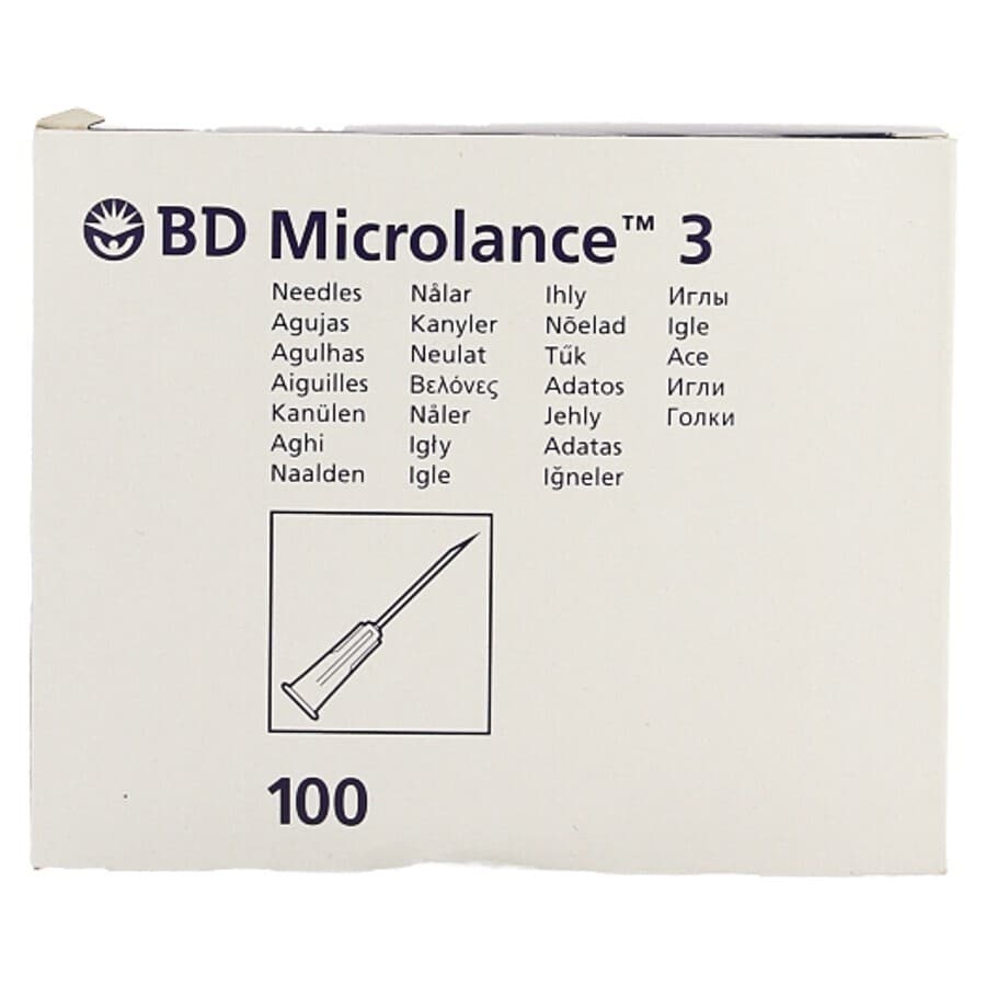 Bd Microlance Aiguille Hypoderm.27g 1/2'' Ster 100