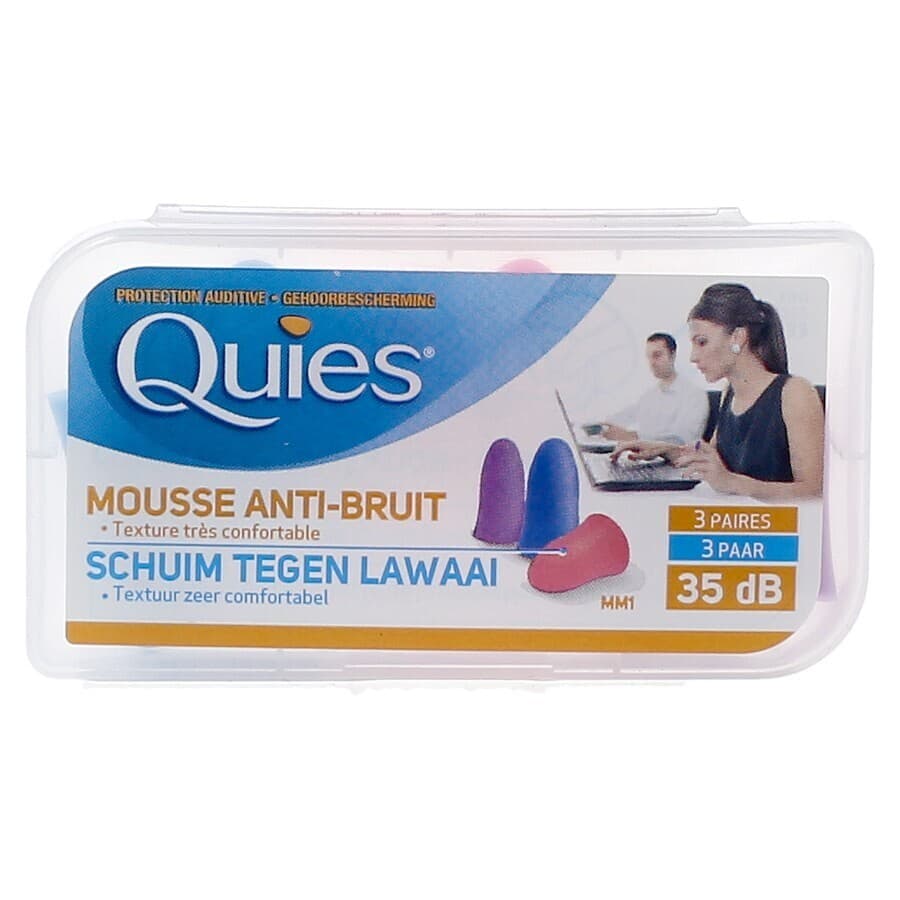 Quies Gehoorbescherming Schuim Disco 3 Paar Oordoppen