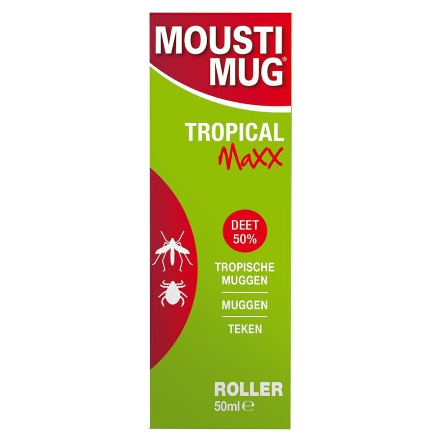 Moustimug Tropical Maxx 50% DEET Roller 50ml