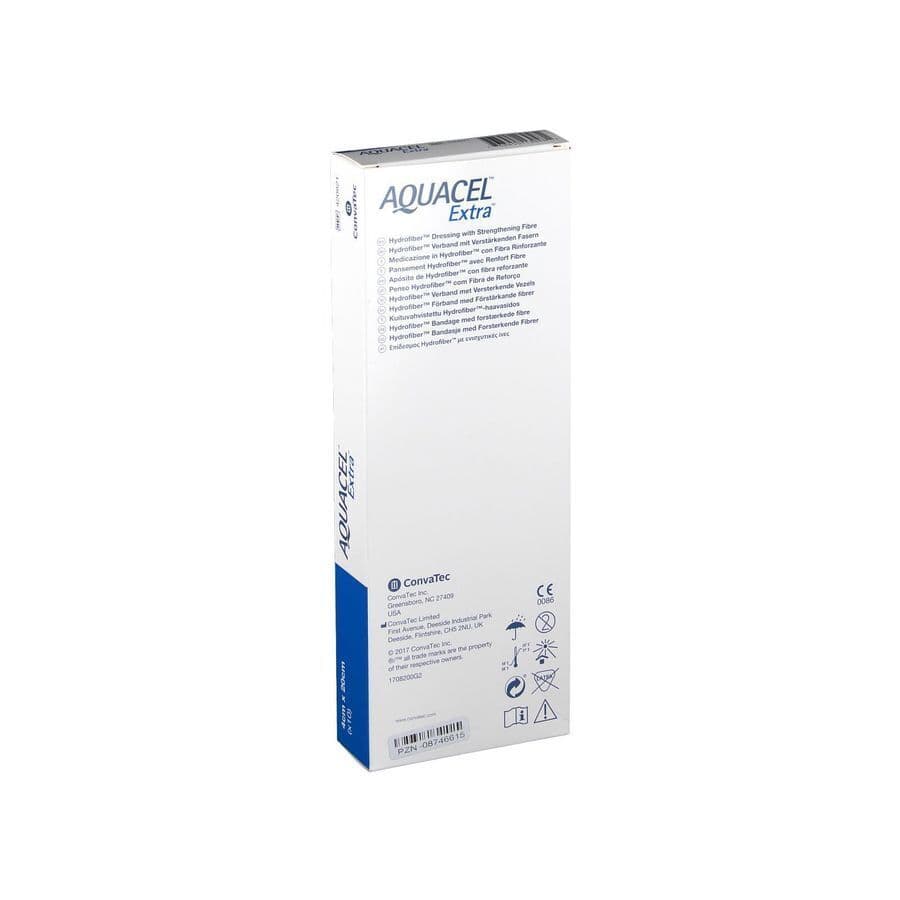 Aquacel Extra Verb Hydrofiber+versterk. 4x20cm 10