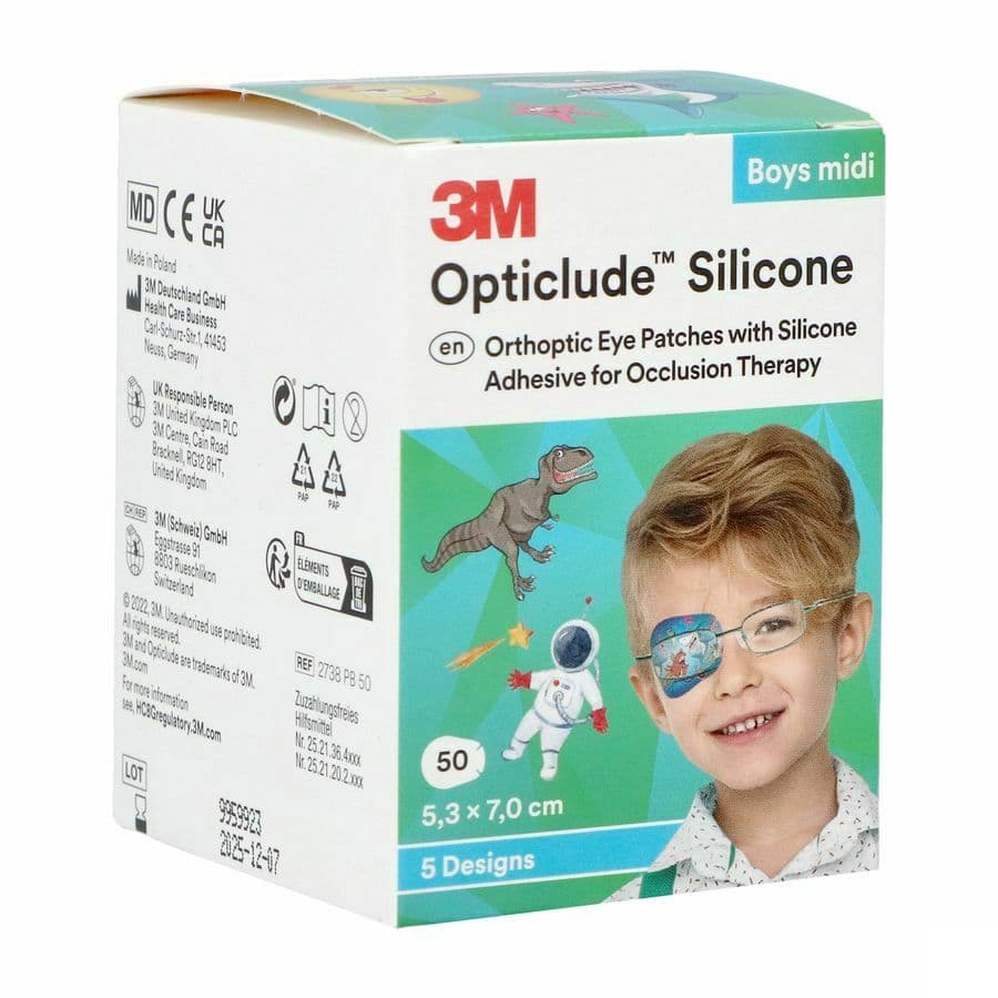 Opticlude 3m Silicone Eye Patch Boy Midi 50