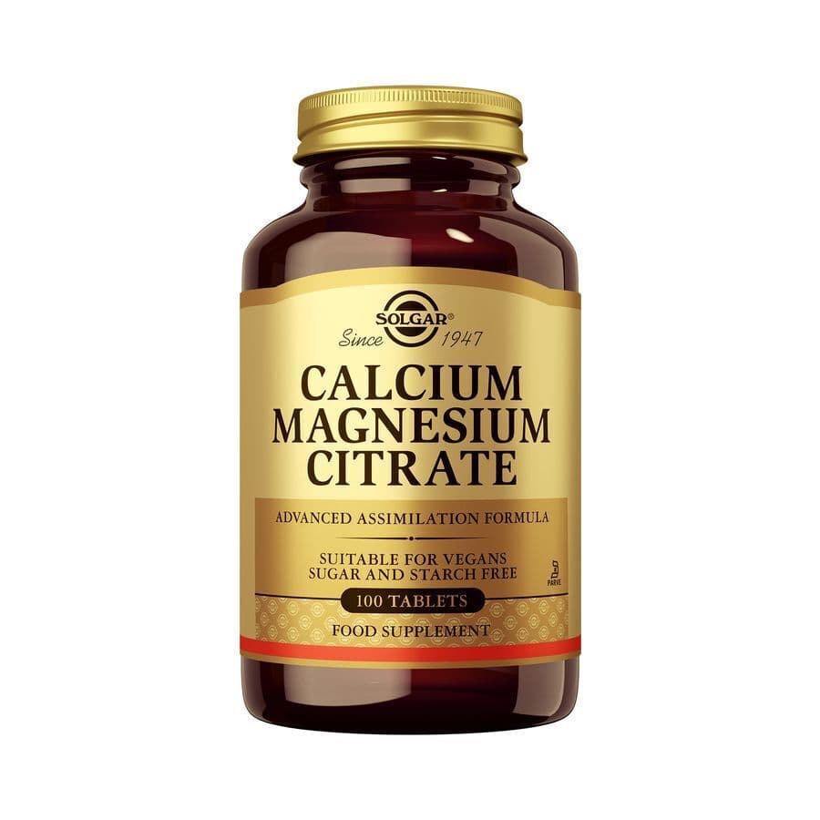 Solgar Calcium Magnesium Citraat - 100 Tabletten