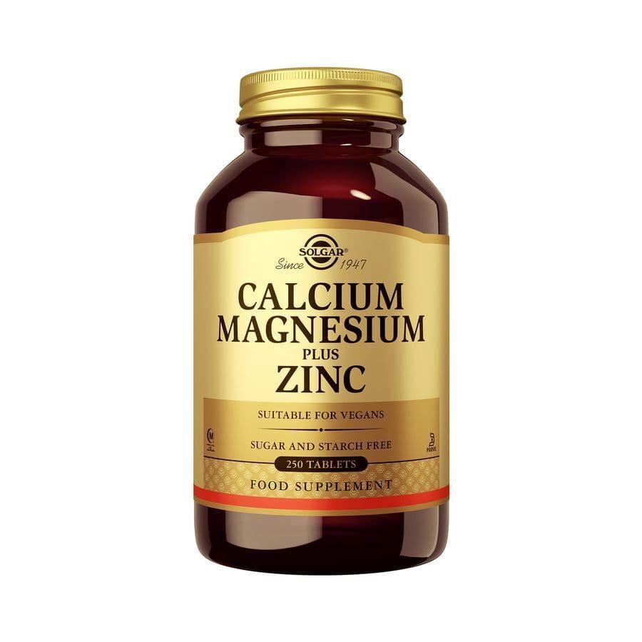Solgar Calcium Magnesium Plus Zinc 250 Comprimés