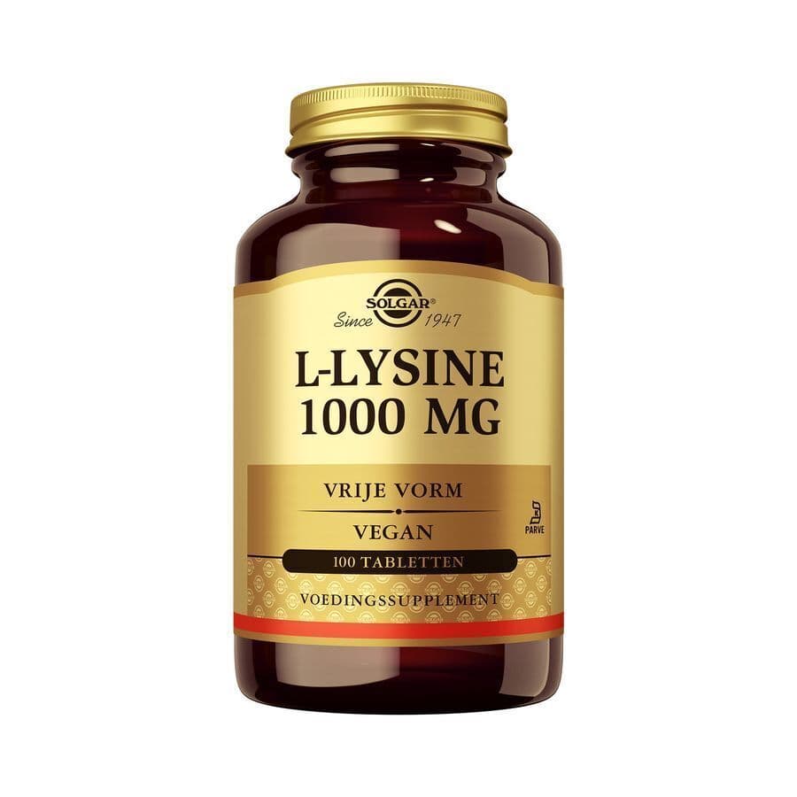 Solgar L-Lysine 1000 Mg 100 Tabletten | Hooggedoseerd Aminozuur