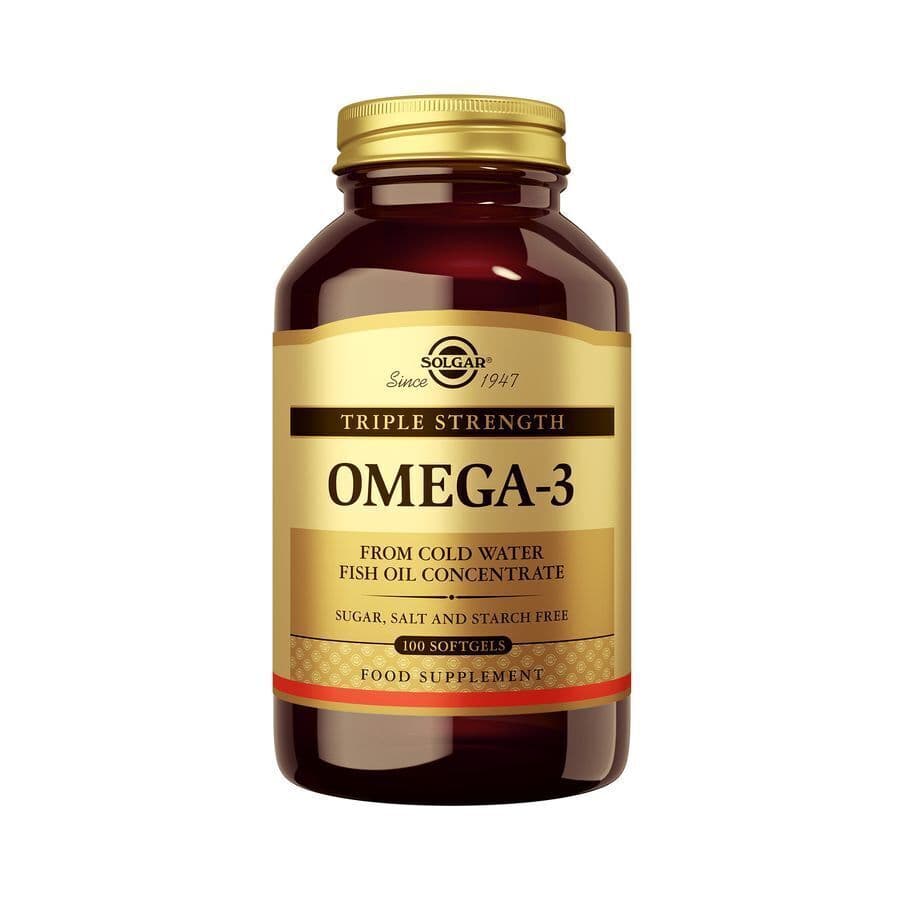 Solgar Omega-3 Triple Strength Visolie Hooggedoseerde EPA & DHA 100 Softgels
