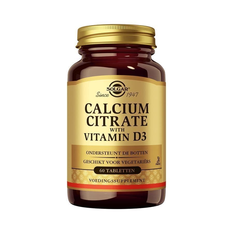 Solgar Calcium Citrate + Vitamine D3 60 Comprimés | Os