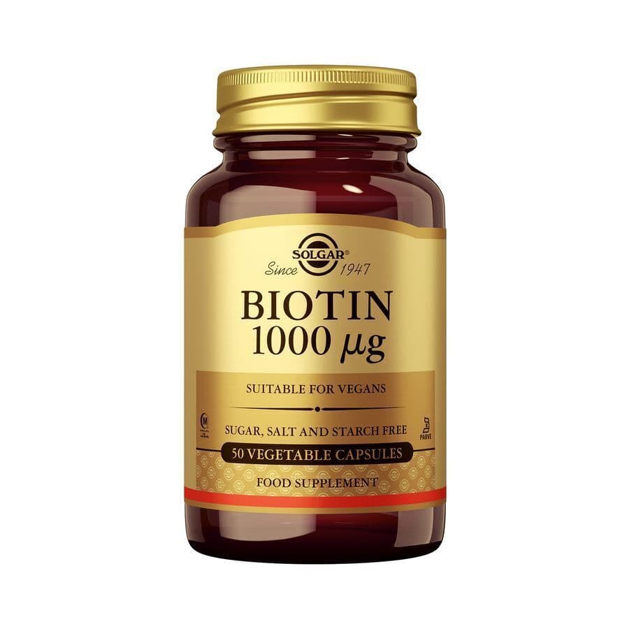 Solgar Biotine 1000 Mcg 50 Gélules Végétales