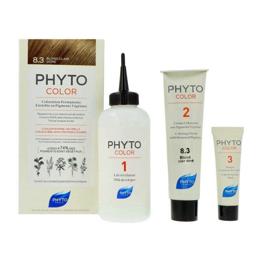 Phytocolor Permanente Haarkleuring 8.3 Goud Lichtblond Intens En Natuurlijke Kleur