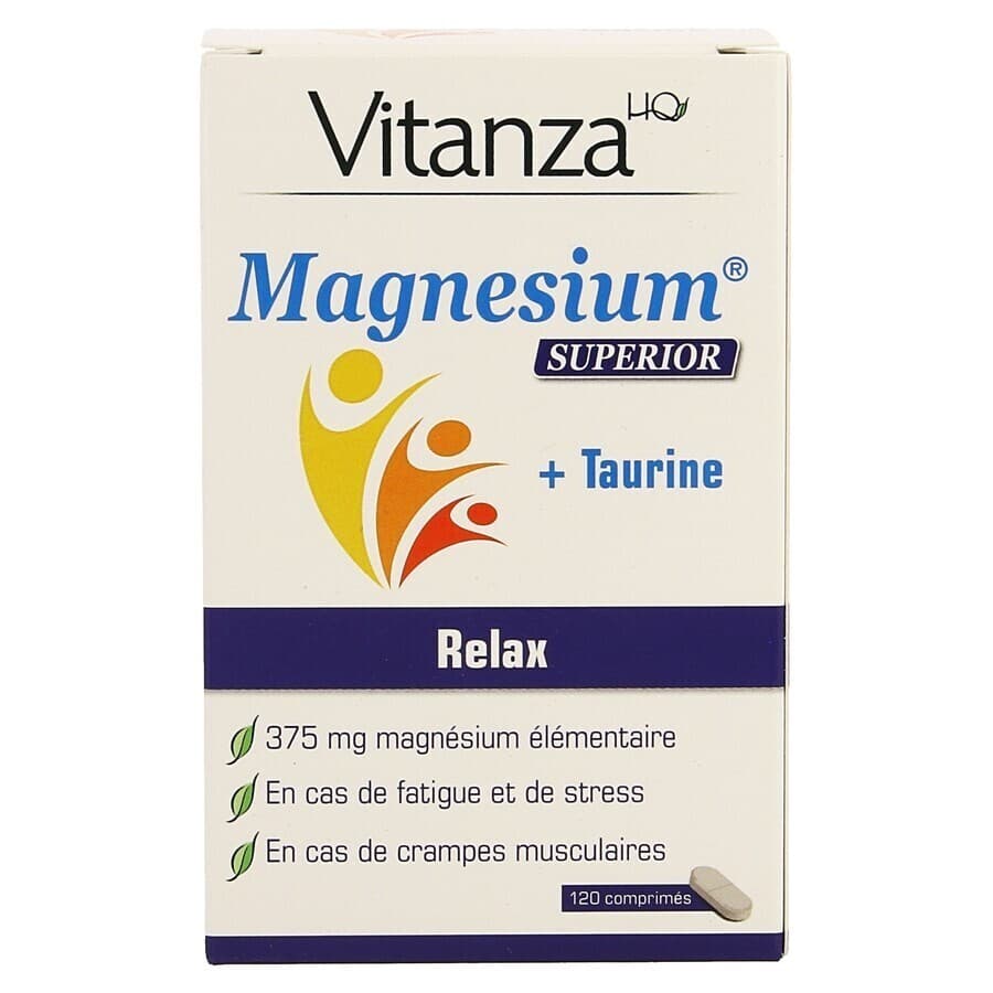 Vitanza HQ Magnesium Superior 120 Comprimés | Fatigue, Stress & Muscles