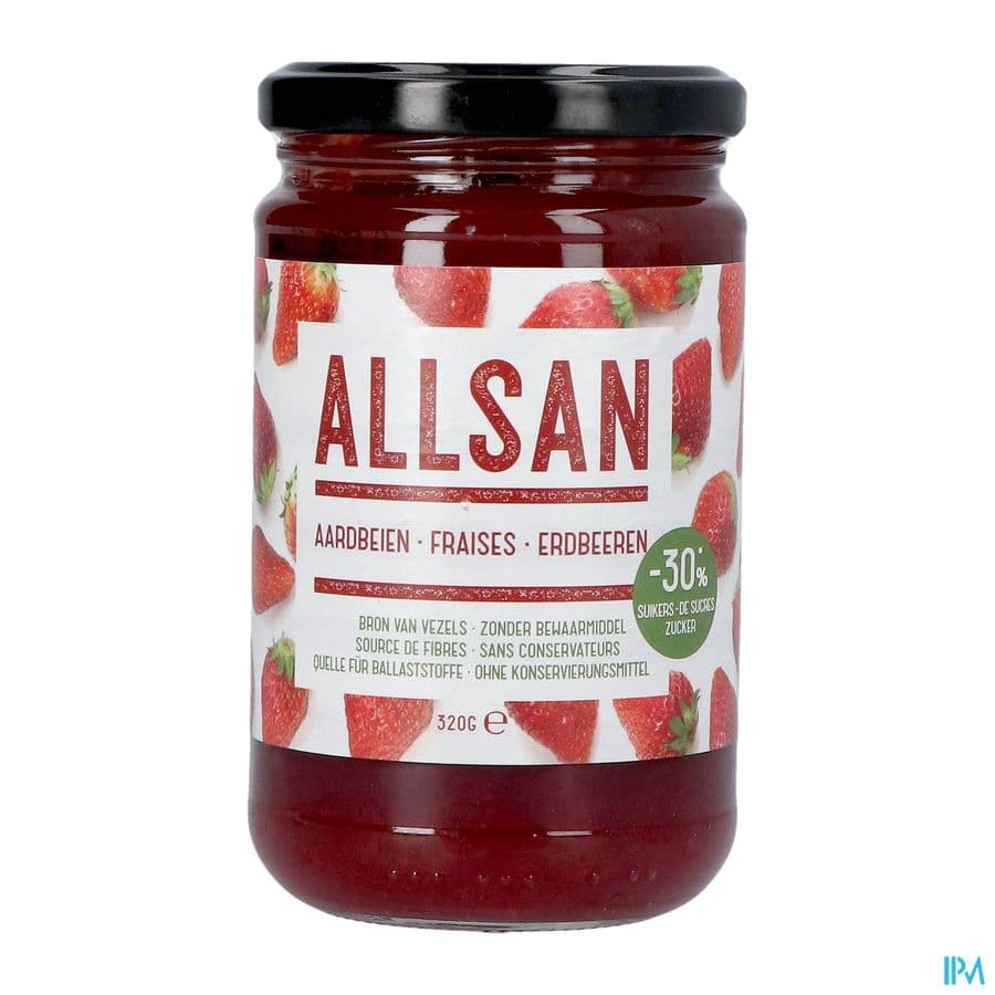 Allsan Broddbeleg Aardbei 320g Revogan