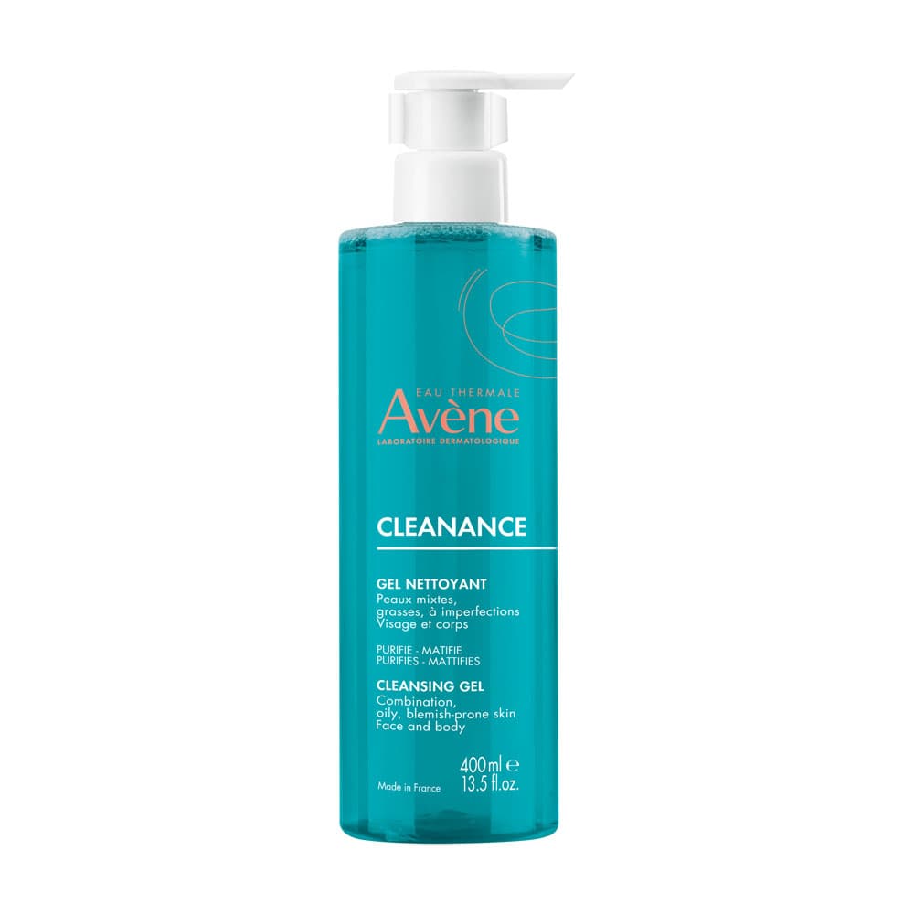 Avène Cleanance Reinigende Gel, Zuivert & Matteerd, Vette Huid 400ml