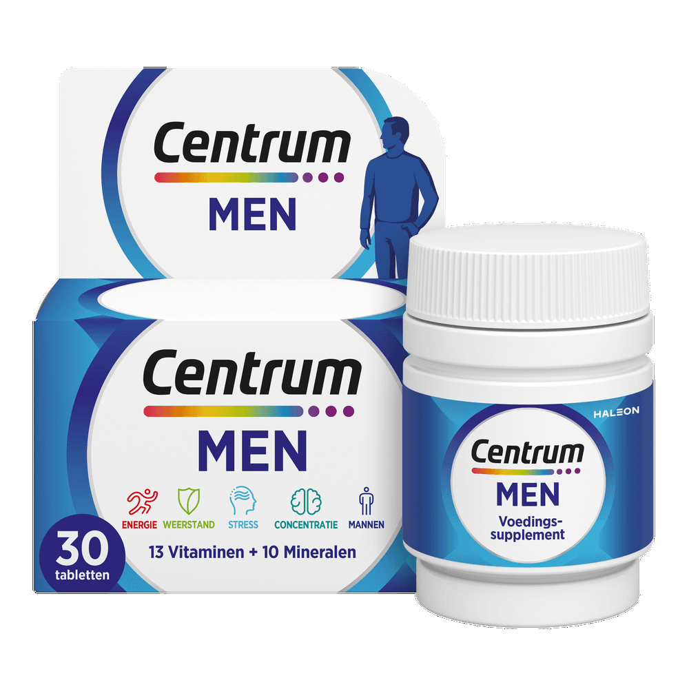 Centrum Men Multivoedingssupplement Mannen 30 Tabletten