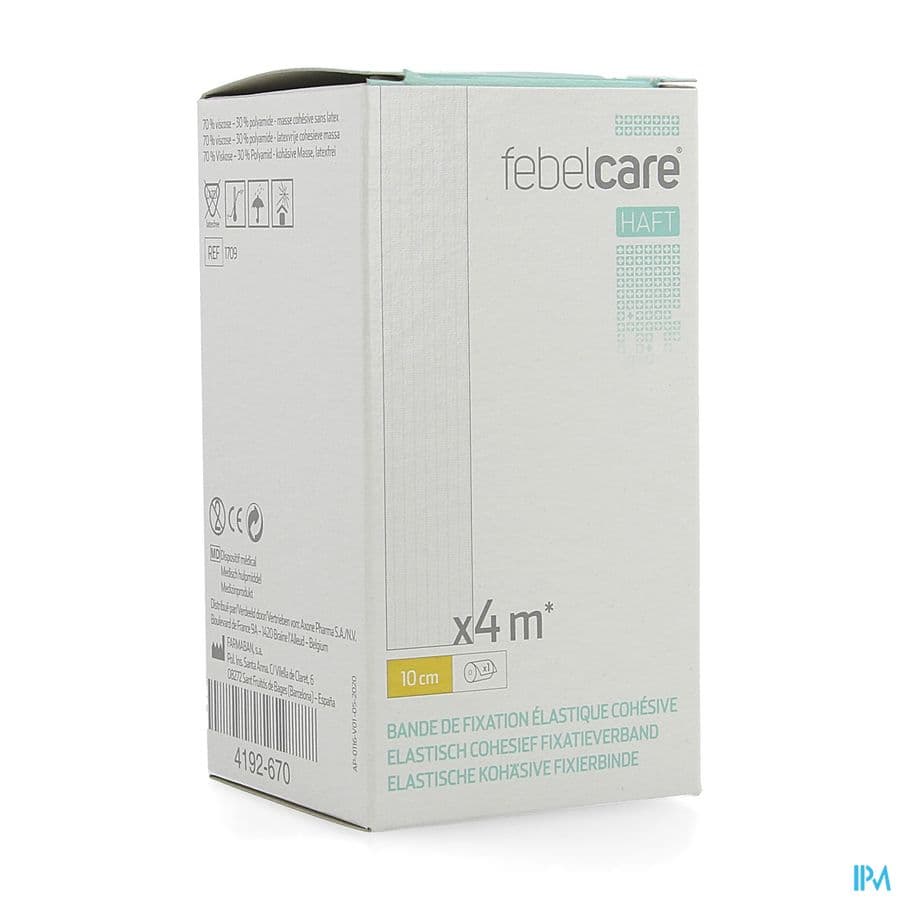 Febelcare Haft Bande Fix.elastiq. Cohesive 10cmx4m