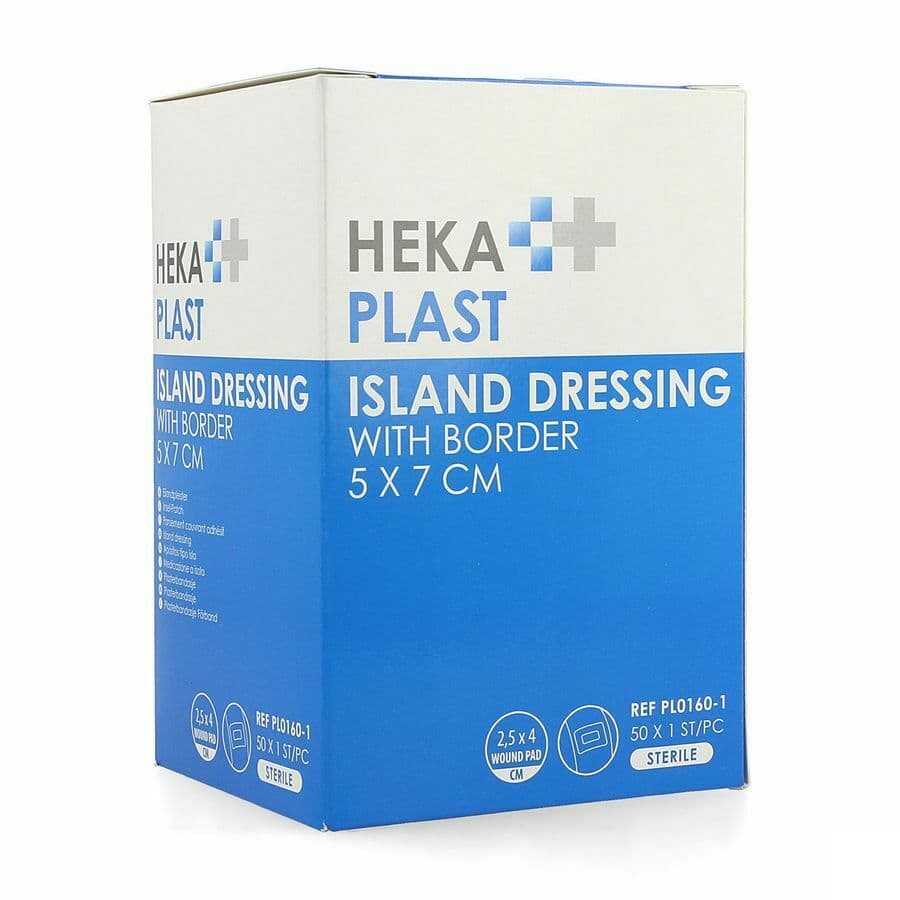 Hekaplast Border Pansement Ile Sterile 5x7cm 50
