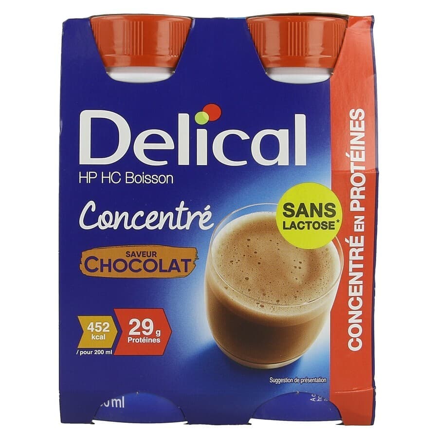 Delical Concentre Chocolat 4x200ml