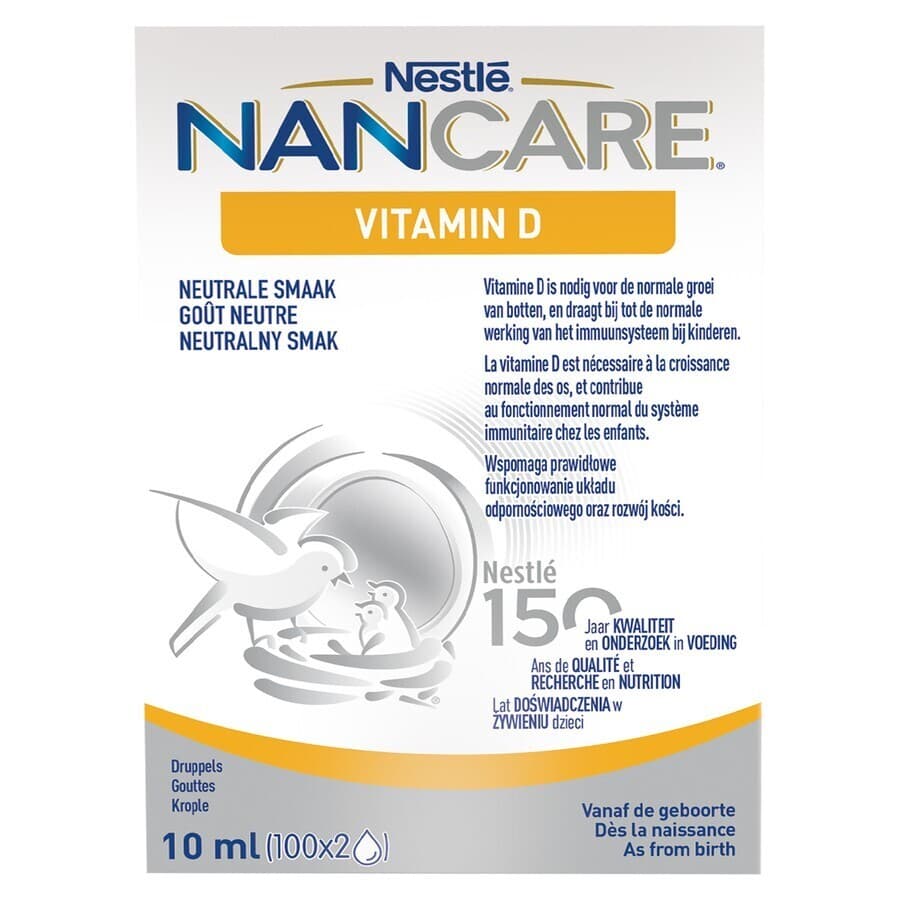 Nan Care Vitamine D Baby Druppels 10ml