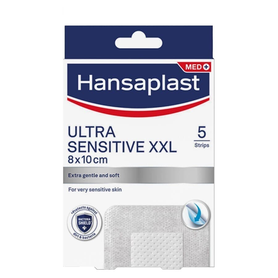 Hansaplast Pleisters Ultra Sensitive Xxl 8x10cm 5