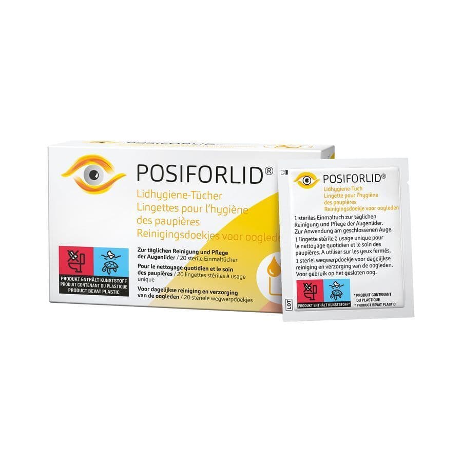 Posiforlid Lingettes Hygiene Paupieres 20
