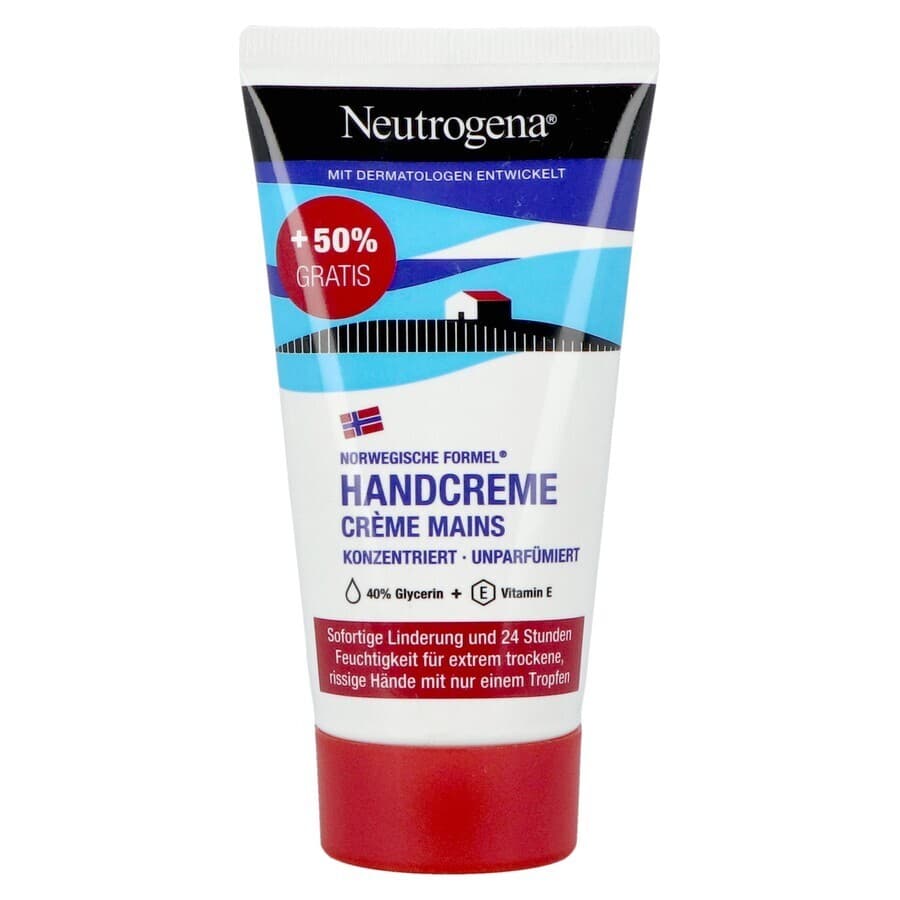 Neutrogena Handcrème Noorse Formule Zonder Parfum 50ml + 25ml Gratis