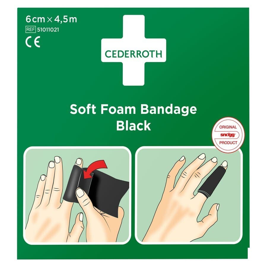 Cederroth Autoadhesive Noir 6cmx4,5m 51011021