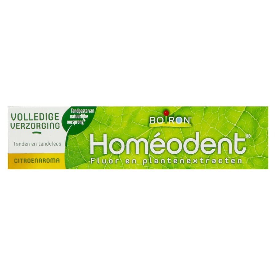 Boiron Homeodent Tandpasta Volledige Verzorging Tanden En Tandvlees Citroen Tube 75ml