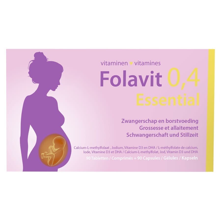 Folavit 0,4mg Essential Comp 90 + Caps 90 Nf