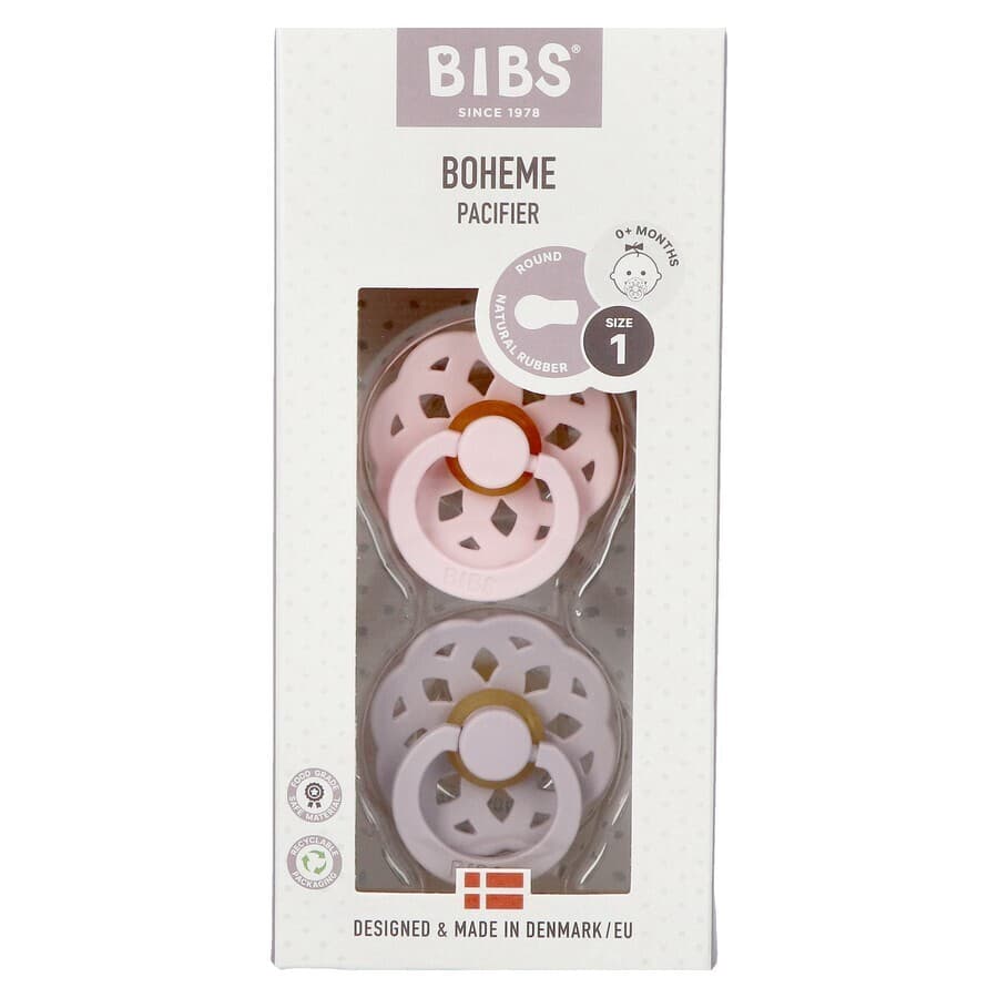 Bibs 1 Fopspeen Boheme Duo Blossom/lilac 2