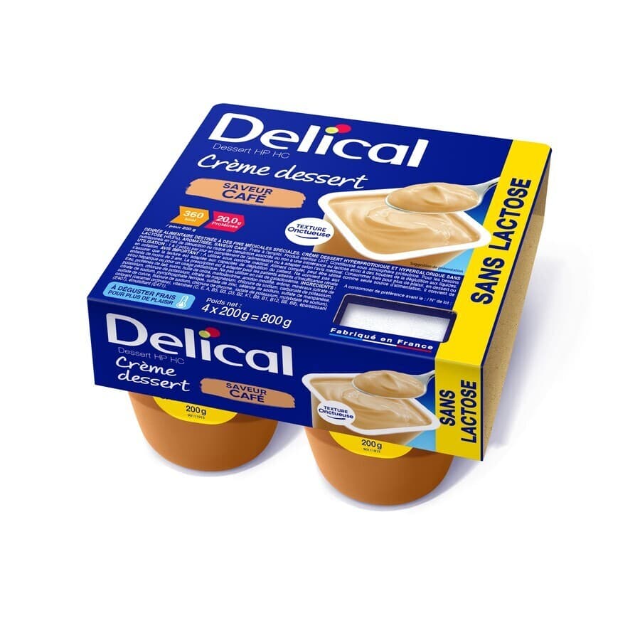 Delical Creme Dessert Hp-hc Z/lact.koff 4x125g Nf