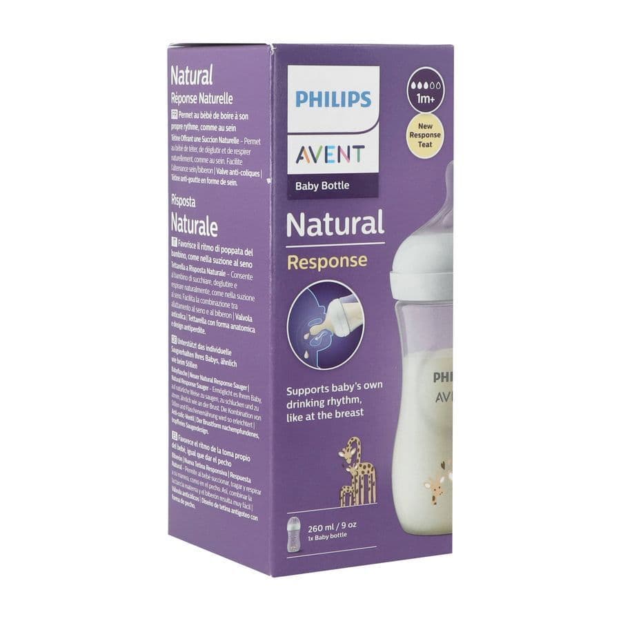 Avent Natural Response 3.0 Zuigfles 260 Ml Giraf
