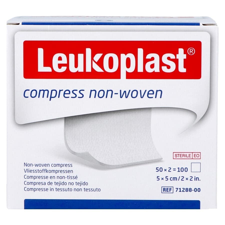 Leukoplast Compress N/woven St. 5cmx5cm 50x2