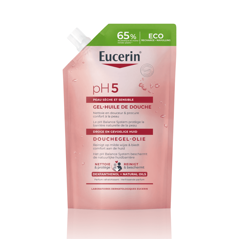 Eucerin PH5 Douchegel-Olie Droge En Gevoelige Huid Navulling 400ml