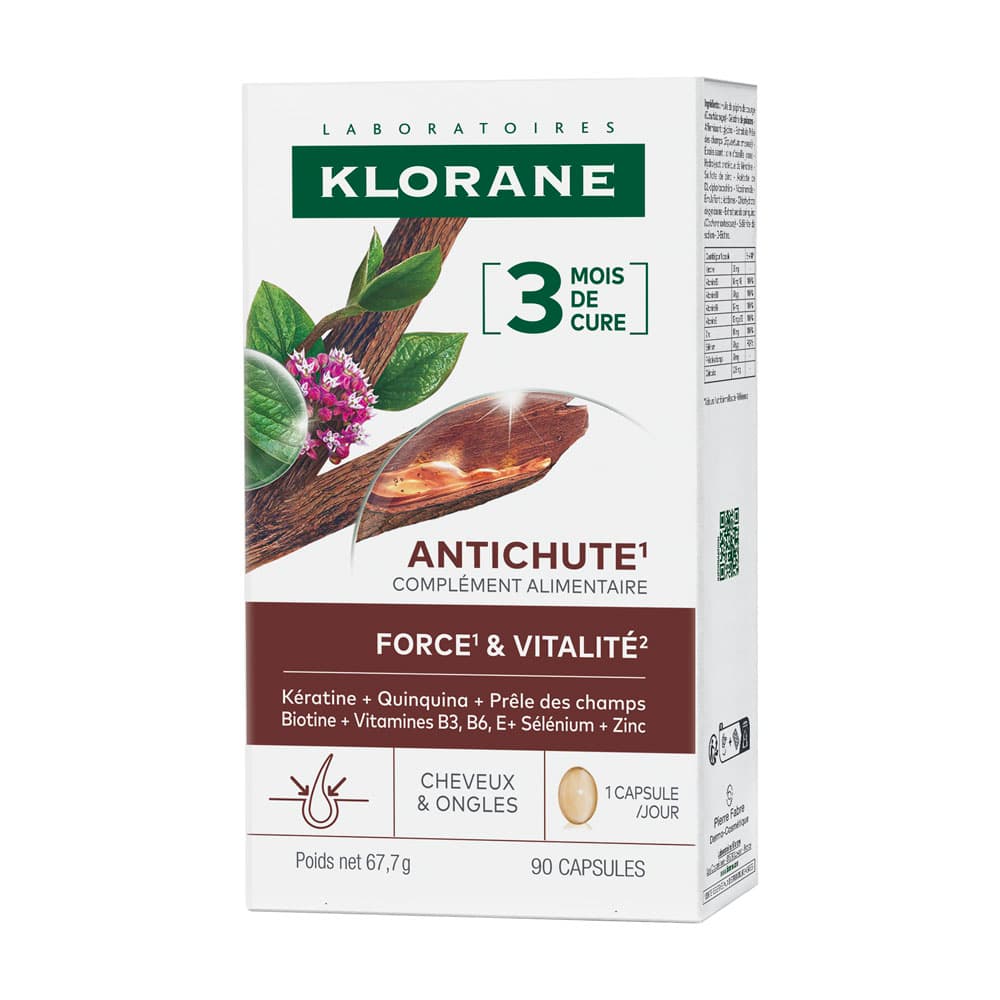 Klorane Kinine Tegen Haaruitval Kracht En Vitaliteit 90 Capsules