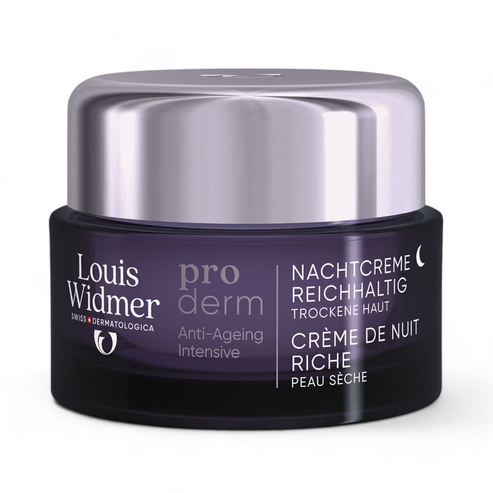 Louis Widmer Proderm Nachtcrème Rijke Textuur Zonder Parfum 50ml