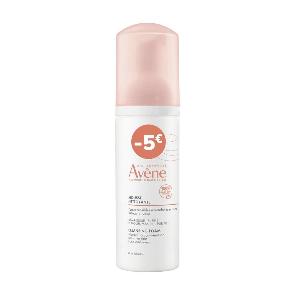 Avène Les Essentiels Reinigende Mousse,Gevoeliege Gelaat & Ogen 150ml PROMO -5€