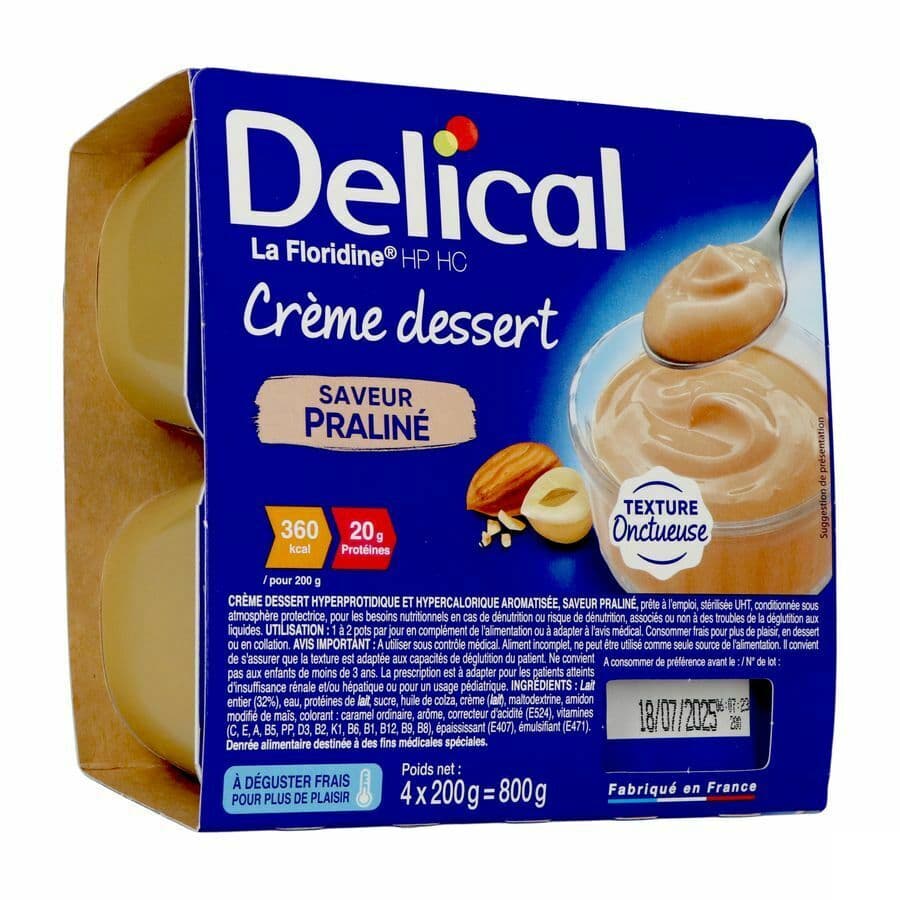 Delical Creme Dessert La Floridine Praline 4x200g
